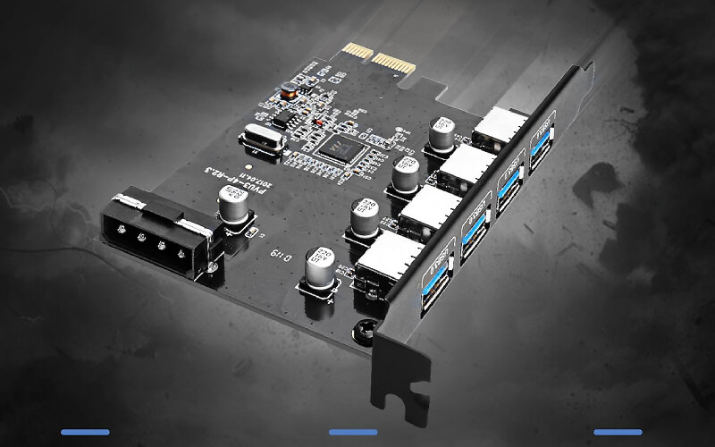 ORICO PVU3-4P-V1 USB3.0 4-Port PCI-E Expansion Card