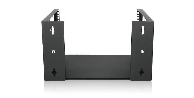 Claytek WU-60B 6U wallmount open frame rack front view